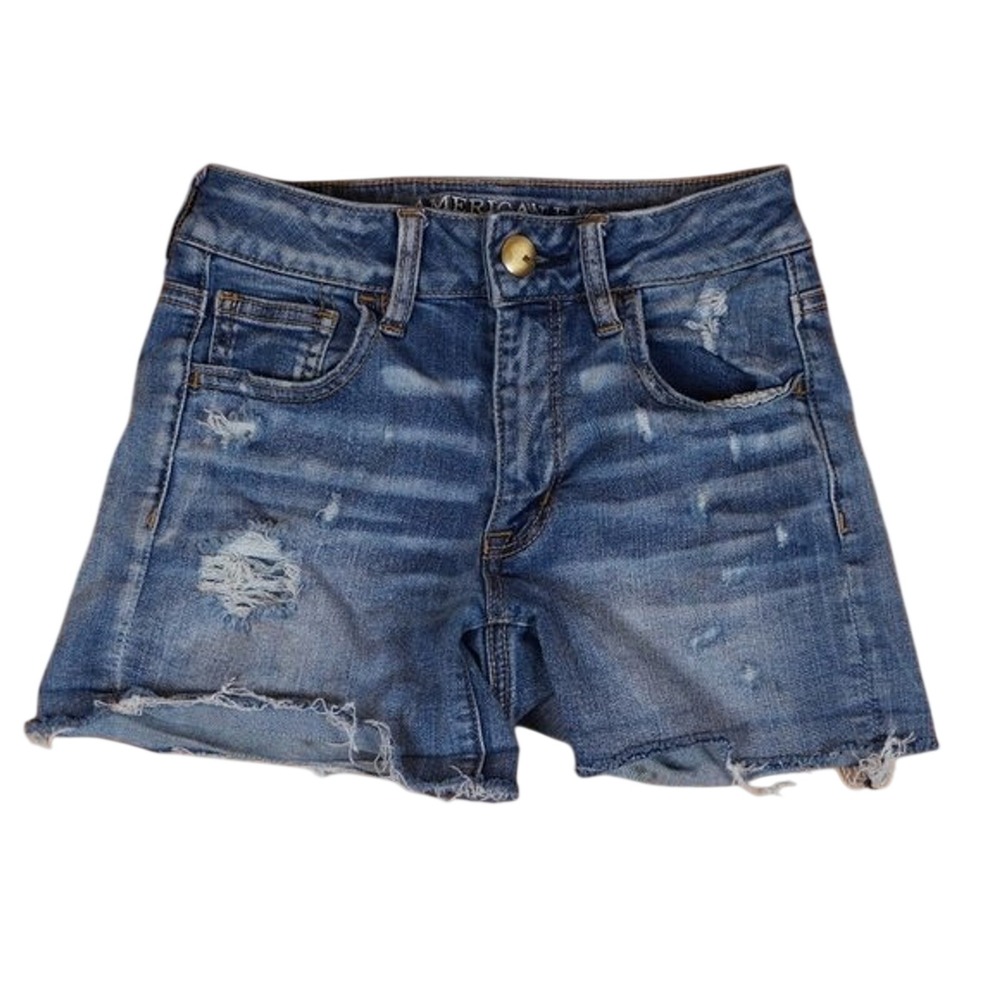 American Eagle Super Stretch Hi-Rise Shortie Shorts‎ Size 00
